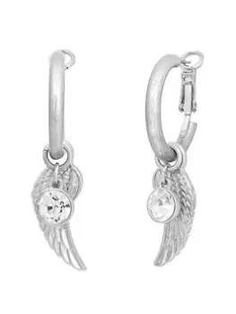 Bibi Bijoux Silver 'Serenity' Interchangeable Hoop Earrings
