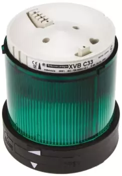 Schneider Electric Harmony Beacon Unit Green Incandescent / LED, Steady Light Effect 250 V