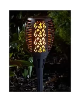 Smart Solar Compact Flaming Solar Torch Black - 2 Pack