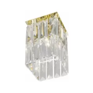 Kolarz PRISMA - Designer Crystal Surface Mounted Spotlight Polished Gold, 1x G9