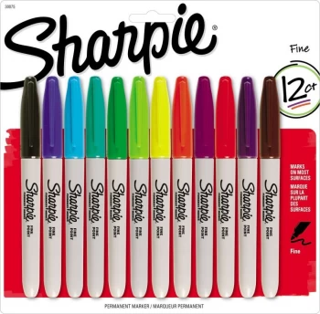 Sharpie Permanent Markers - Pack of 12