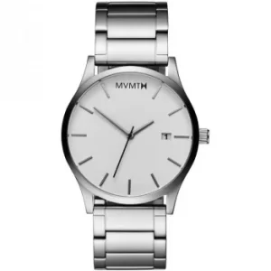 MVMT White Silver Classic Watch