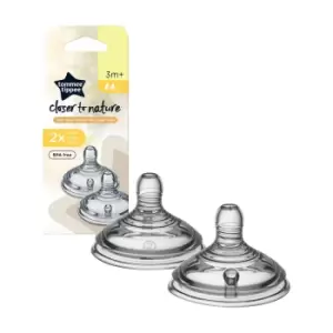 Tommee Tippee Closer To Nature 2X Med Flow Teats UK