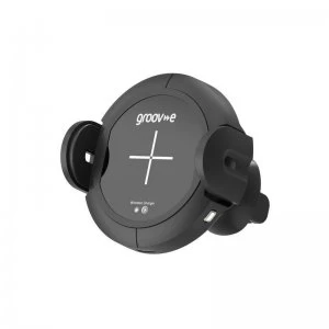 Groov-e Wireless Car Mount In-Car Holder with Wireless Charging a...