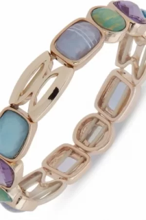 Ladies Anne Klein Jewellery Semyung Pearl Pave Hoop Clear Earrings 60538314-Z01