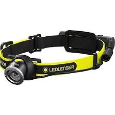 LED Lenser iH8R Industrial Rechargeable LED Head Torch Black & Yellow