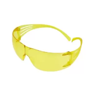3M 200 Safety Glasses, Anti-Scratch / Anti-Fog, Amber Lens, SF203AS/AF-EU, 20/Ca