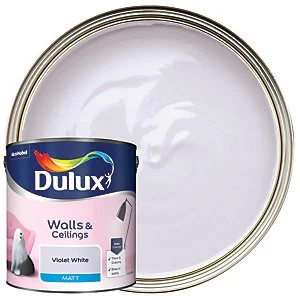 Dulux Violet White Matt Emulsion Paint 2.5L