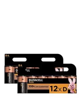 Duracell D Plus 12 Pack Batteries