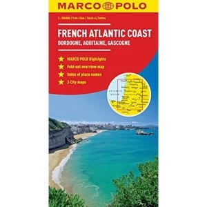 French Atlantic Coast (Dordogne, Aquitaine, Gascogne) Sheet map, folded 2012