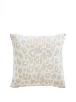 Tess Daly Leopard Knit Cushion