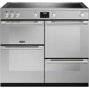 Stoves Sterling Deluxe ST DX STER D1000Ei TCH SS 100cm Electric Range Cooker with Induction Hob - Stainless Steel - A Rated