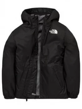 Boys, The North Face Unisex Youth Zipline Rain Jacket - Black Size M 10-12 Years