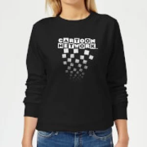 Cartoon Network Logo Fade Womens Sweatshirt - Black - XS