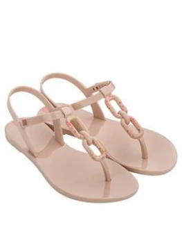 Zaxy Infinity Links Flat Sandals - Blush, Size 4, Women