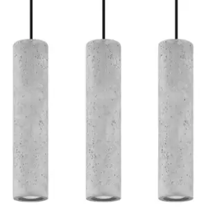 Luvo Triple Hanging Pendant Light Grey GU10