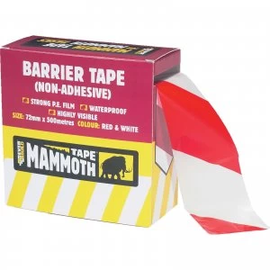 Everbuild Non Adhesive Barrier Tape Red / White 72mm 500m