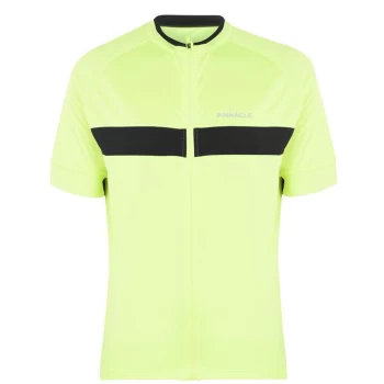 Pinnacle Race Short Sleeve Cycling Jersey Mens - Yellow