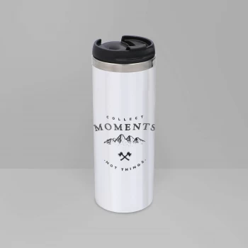 Collect Moments Stainless Steel Travel Mug - Metallic Finish