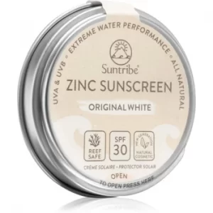 Suntribe Zinc Sunscreen Mineral Protection Face and Body Cream SPF 30 Original White 45 g