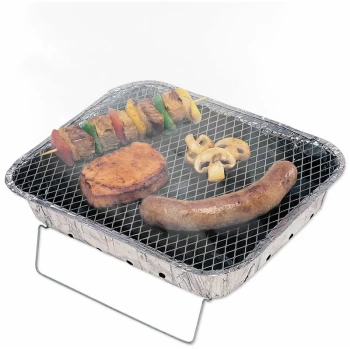 Gardenkraft - 19760 Disposable BBQ with Stand / 60 Minute Burning Time / Ideal for Parties, Picnics, Festivals & Camping / 31cm x 24cm