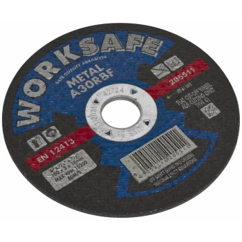 Worksafe - 205511 Cutting Disc Flat Metal Ø100 x 3.2 x 16mm