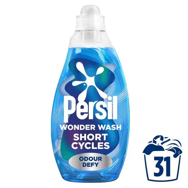 Persil Wonder Wash Odour Defy Laundry Washing Liquid Detergent 837ml