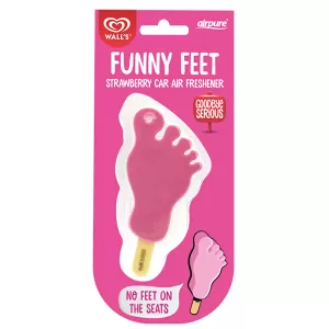 Walls Ice Cream - Funny Feet Strawberry (Pack Of 12) Air Freshener