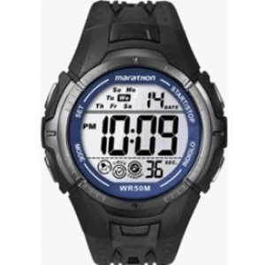 Timex Sport Marathon Fullsize Quartz Watch with LCD Dial Digital Display and Resin Strap T5K4214E