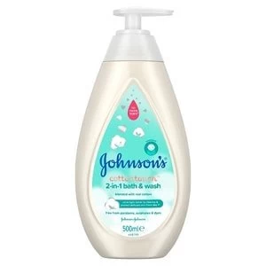 Johnsons Baby Cottontouch 2 in 1 Bath & Wash 500ml
