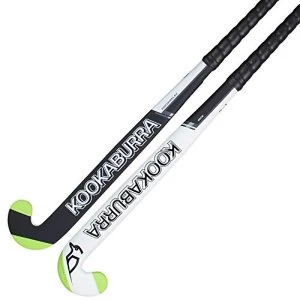KOOKABURRA Unisex's Mono Hockey Stick, White/Black, 36.5L