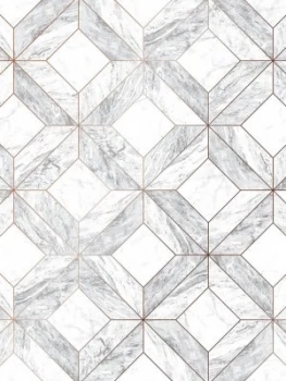 Contour Marble Marquetry Wallpaper