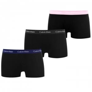 Calvin Klein 3 Pack Low Rise Trunks - Black/Blu/Pink