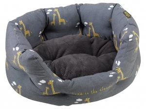 Zoon Giraffe Oval Pet Bed - Small