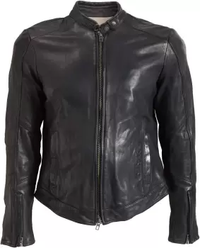 Rokker Street Leather Jacket, black, Size L, black, Size L