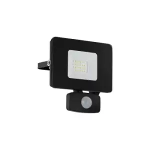 Eglo - Faedo 3 - LED Outdoor Wall Flood Light with pir Motion Sensor Black IP44