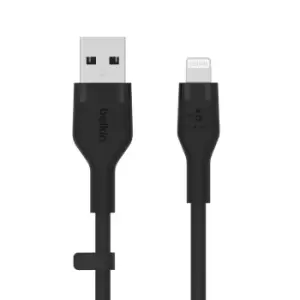 Belkin Cbl Silicqe USB-A LTG 2M noir USB cable USB A USB...