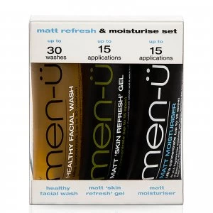 men-u Matt Refresh and Moisturise Set - 15ml (3 Products)