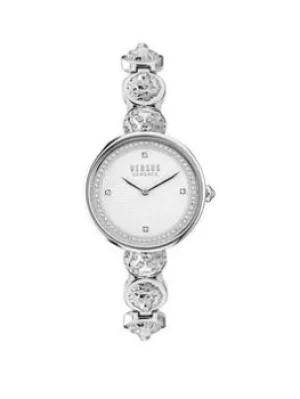 Versus Versace South Bay Stainless Steel White Dial Bracelet, Stainless Steel, Women