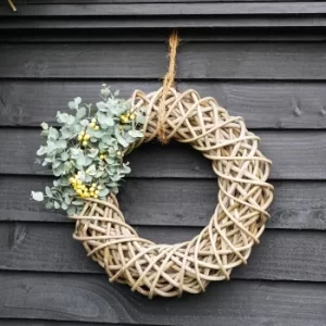 40cm Natural Rattan Wreath Natural
