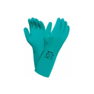 Ansell Nitrile reusable gauntlet glove 310mm Green Size 8