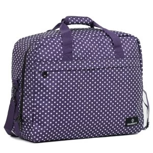Members by Rock Luggage Essential Carry-On Travel Bag - Purple Polka Dots