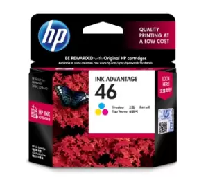 HP 46 Tri Colour Ink Cartridge