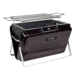 George Foreman GFPTBBQ1005B Go Anywhere Briefcase Charcoal BBQ - Black