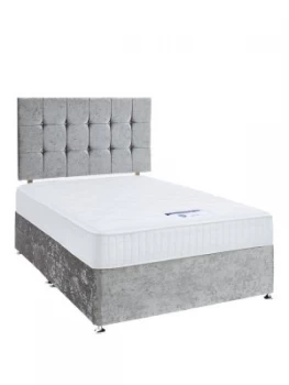 Luxe Collection By Silentnight Fearne 1000 Memory Silver Divan Bed With Storage Options Includes Headboard
