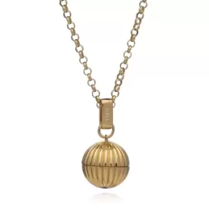 Rachel Jackson London Gold Plated Long Sphere Momento Locket Necklace