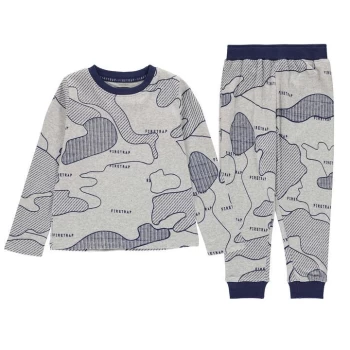 Firetrap Long Sleeve Pyjama Set Infant Boys - Grey Camo
