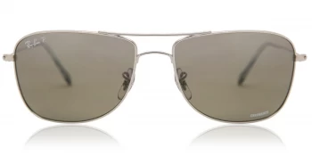 Ray-Ban 3543 Sunglasses Shiny Silver 003/5J Polariserade 59mm