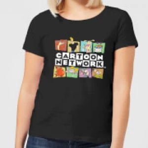 Cartoon Network Logo Characters Womens T-Shirt - Black