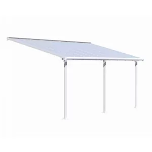 Palram Olympia Patio Cover 3m x 5.46m - White Clear